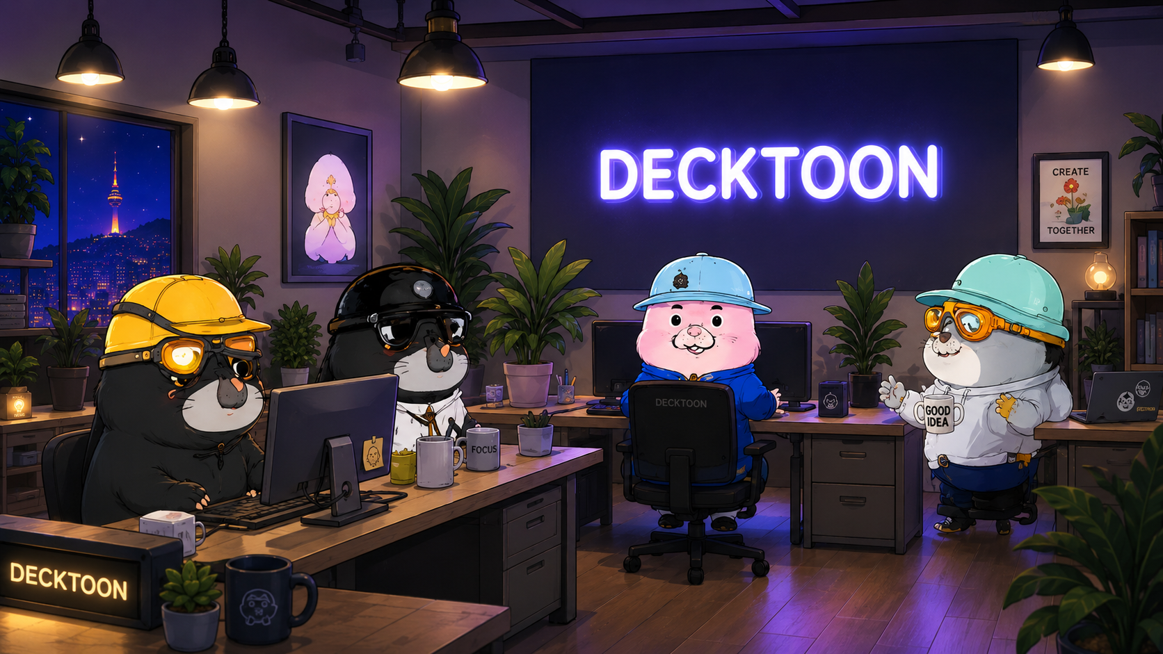 DeckToon 오피스 이미지